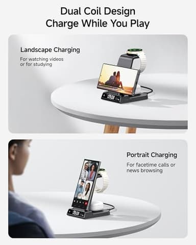 Wireless Charger for Samsung, 3 in 1 Wireless Charging Station for Samsung Galaxy S25 Ultra/S24 Ultra/S23/S22/Note 20/Z Flip 7/Fold 6, Charger for Samsung Galaxy Watch Ultra/8/7/6, Galaxy Buds 3/3 Pro - Image 4