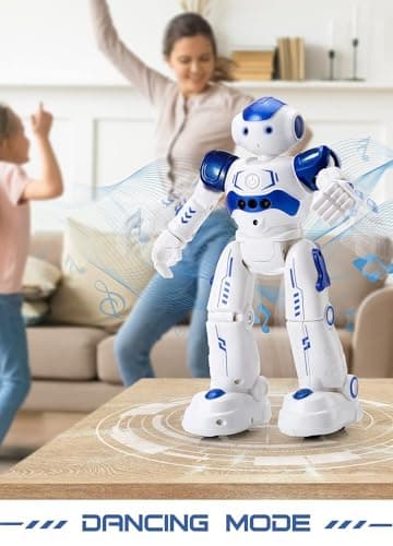 KingsDragon RC Robot Toys for Kids, Gesture & Sensing Programmable Remote Control Smart Robot for Age 3 4 5 6 7 8 Year Old Boys Girls Birthday Gift Present - Image 3