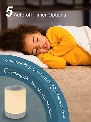 YYDSKIT Sound Machine,White Noise Machine for Baby with Night Light, 32 High Fidelity Sounds,Plug in,5 Timers & Memory Feature, Noise Machine for Baby Kids Adults,Home - Image 4