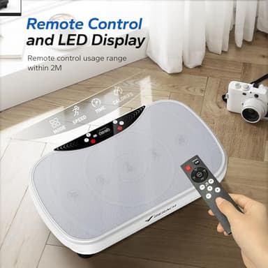 MERACH Vibration Plate Exercise Machine, Vibration Plate with Bluetooth and LED Display, Vibrating Plate Exercise Machine for Women Men, Workout Equipment for Home - Image 6