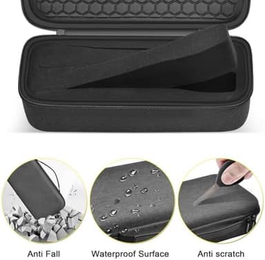 Wireless Microphone Case for JBL Wireless Two Microphone System for JBL Partybox DIY - Sized Mic Case Fits from 8.25-10.5In Handheld Dual Mic, Recivers, Audio Cable, Power Cord-Black(Box Only - Image 6
