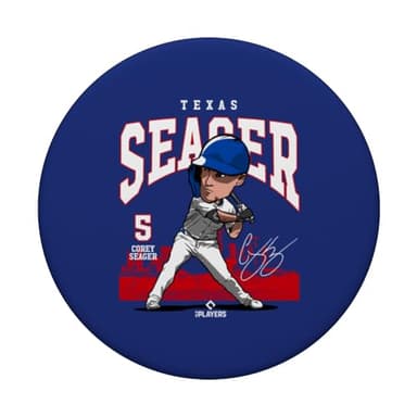 Corey Seager | Texas Baseball MLB Players | MLBSEA4054 PopSockets Adhesive PopGrip - Image 3