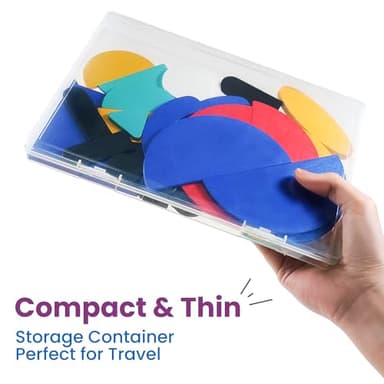 LiKee Open Ended Wooden Shape Puzzles with 36 Blocks and 60 Pattern Shapes for Toddlers 3+ Years Old, Montessori Toys Preschool Education Activity for Kids 4-8 Yrs - Image 5