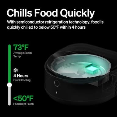 PETLIBRO Automatic Cat Feeder Wet Food Refrigerated New Upgraded APP Control,3 Days Freshness 3 Meals,Semiconductor Cooling&Quick Chills Wet Food Dispenser,Polar WiFi Timed Auto Pet Feeder for Cat Dog - Image 4