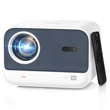 [Sound by JBL & Seamless Autofocus] Yaber 1080P Projector with WiFi 6 and Bluetooth, Portable Outdoor Movie Projector, Home Theater Projector for iPhone/TV Stick/HDMI/USB/Laptop/PS5-Gray - Image 1