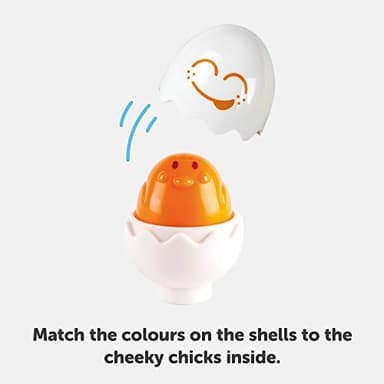 TOMY Toomies Hide & Squeak Eggs Toddler Toys - Matching and Sorting Games - Toddler Sensory Toys for Hand Eye Coordination and Color Recognition - Ages 6 Months and Up - Image 4