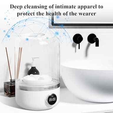 Mesenymm Portable Washing Machine, Rechargeable 4000mAh Cordless Mini Washing Machines, 1L Underwear Washing Machine, Collapsible Compact Washer for Baby Clothes/Underwear/Camping/RV Travel/Apartment - Image 2