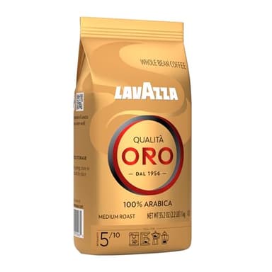 Lavazza QualitÃ Oro Whole Bean Blend, Medium Roast, 2.2 Pound (Pack of 1) ,100% Arabica, Central America & African highland origins, Fruity & Aromatic - Image 3