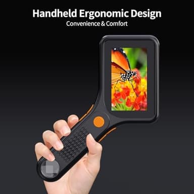 Microscope for Adult - 3.0 Inch IPS Screen 500X Pocket Microscope, 3-Level Adjustable LED Lights Portable Handheld Microscope,USB Connection to PC View - Image 5