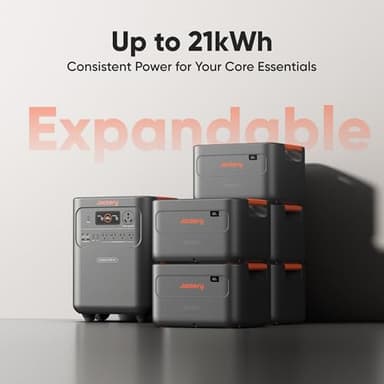 Jackery HomePower 3600 Plus Portable Power Station, 3600W AC Output, 3584Wh LFP Solar Generator, Expandable up to 43kWh, Essential Home Backup for Home Use, Emergencies, RV (Solar Panel Optional) - Image 7