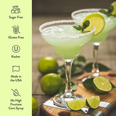 Jordan's Skinny Mixes Sugar Free Margarita Mix, Flavored Cocktail Mixer for Drinks, Fresh Lime Drink Flavoring for Cocktails & Mocktails, Low Calorie, Gluten Free, Keto Friendly, 32 Fl Oz, 2 Pack - Image 6