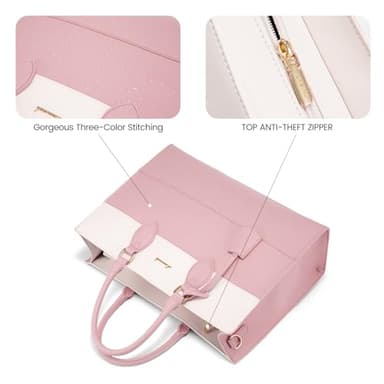 LOVEVOOK Laptop Tote Bag for Women, Work Totes Business Office Computer Briefcase with Clutch Purse - Image 6