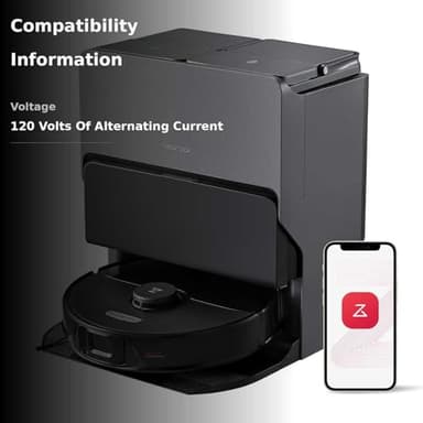 roborock S8 Max Ultra Robot Vacuum and Mop, All-in-One Dock, PreciSense LiDAR Navigation, Smart Dirt Detection, Self-Emptying, 8000Pa Suction for Various Floors, 20mm Auto Lifting for Carpet, Black - Image 3