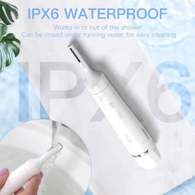 HEBECA Nose Hair Trimmer for Women and Men, 3-in-1 Electric Facial Hair Removal Rechargeable Portble Waterproof Face Shaver Razor for Nose Ear Eyebrow Peach-Fuzz Lips Chin FT3001 - Image 7