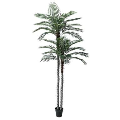 Nafresh 10ft Tall UV Resistant Faux Palm Tree, 120in Artificial Palm Tree Indoor Outdoor with Real Bark and Realistic Leaves and for Home House Office Living Room Yard Patio. - Image 1