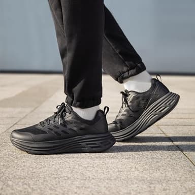 NORTIV 8 Men's Walking Running Tennis Cushioning Shoes ActiveFloat Non Slip Athletic Gym Workout Jogging Comfortable Sneakers,Size 10.5,All Black,SNWS245M - Image 8