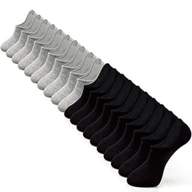 IDEGG Women's Socks 10 Pairs Low Cut Anti-Slid Novelty Athletic Casual Cotton Socks - Image 1