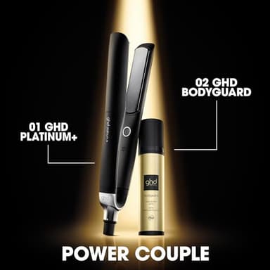 ghd Platinum+ Styler - 1” Smart Flat Iron Hair Straightener - Professional Ceramic Styling Tool with Predictive Heat Control and Automatic Shut-Off - More Shine and More Color Protection - Black - Image 9