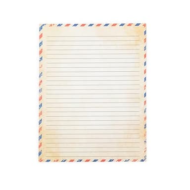 50 Pack Airmail Paper - Airmail Writing Paper - Blue Air mail Paper for Letter Writing, Invitations, Love Letters, Military Correspondence, Christmas letters, Vintage Letters - Size 8.5 x 11 inch - Image 5