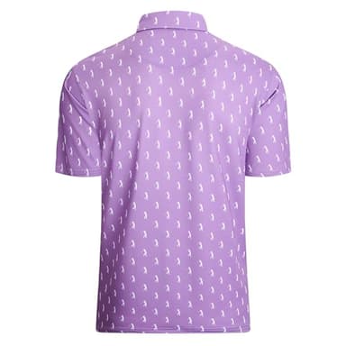 Damipow Mens Golf Shirts Dry Fit Performance Polo Short Sleeve Moisture Wicking Shirt,Purple Men,S - Image 2