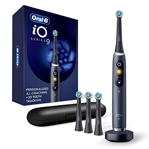 Oral-B iO Series 9 Electric Toothbrush with 3 Replacement Brush Heads, Black Onyx - Image 1