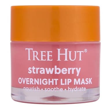 Tree Hut Strawberry Overnight Lip Mask | Leave on Overnight & Wake up to Soft, Hydrated Lips | Elevate your Self Care Routine | .6 oz. - Image 1