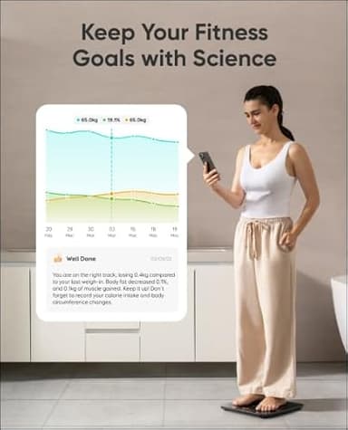 eufy by Anker Smart Scale P3, Digital Bathroom Scale for Body Weight, FSA HSA Eligible, 3D Virtual Body Mode, 16-Measurement Digital Bluetooth and WiFi Weight Scale with bmi, Body Fat, Muscle Mass - Image 5