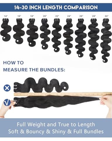 Lucklady 16A Raw Bundles Human Hair Body Wave, 4 Bundles 18 20 22 24 Inch Body Wave Bundles Human Hair, Triple Lifespan Virgin Remy hair - Image 7