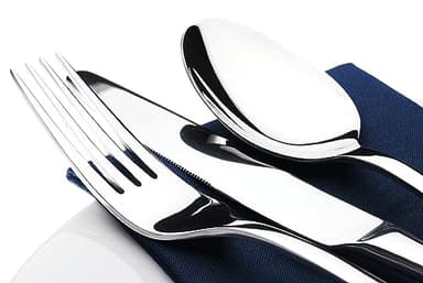 Silverware Set for 8, 40 Piece Heavy Duty Stainless Steel Flatware Utensils Cutlery Set Including Steak Knife Fork and Spoon, Dishwasher Safe, Gift Package for Wedding Housewarming - Image 2