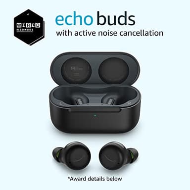 Amazon Echo Buds with Active Noise Cancellation (newest model), Wired charging case, Black - Image 6