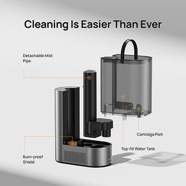 Dreo 6L Humidifiers for Bedroom, Smart Warm & Cool Mist for Large Room, 60Hr Quiet Runtime for Baby, Plant, Humidity Sensor, Indicator Light, 12H Timer, Google/Alexa, HM713S - Image 7