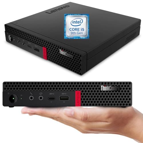 Lenovo ThinkCentre M720q Mini Desktop PC, M720Q Micro Computer Core i5-9th, 32GB RAM, 1TB SSD, Wireless Keyboard, Windows 10 Pro (Renewed) - Image 1