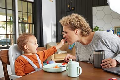 NUK Silicone Baby Tableware Bundle, Includes 1 Plate, 1 Bowl, 1 Cup, & 1 Spoon, Durable Suction Feature Helps Reduce Spills, Microwave-Safe, BPA-Free - Image 9