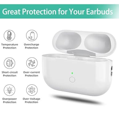 Wireless Charging Case Replacement Compatible with AirPods Pro 1st & 2nd Generation, AirPods Pro 1st & 2nd Charger Case with Bluetooth Pairing Sync Button - No Earbuds - Image 6