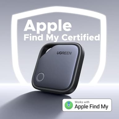 UGREEN FineTrack Smart Finder Compatible with Apple Find My (iOS Only) 2-Year Replaceable Battery Bluetooth Tracker Tags, Item Finder Smart Tag for Key Luggage Passport with Alarm& Left-Behind Remind - Image 2
