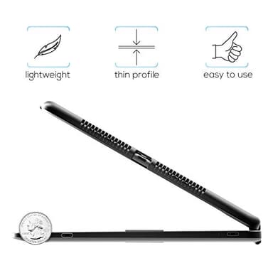 typecase Touch for iPad 9th Generation Case with Keyboard (10.2", 2021),Multi-touch Trackpad,10 Color Backlight, 360° Rotatable, Thin & Light for 8th Gen (2020),7th Gen (2019), Air 3,Pro 10.5 (Black). - Image 4