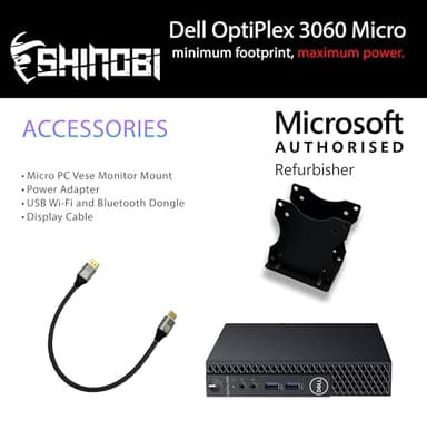 Dell OptiPlex 3060 Micro PC | Intel Core i5-8500T | 16GB RAM | 512GB SSD | Windows 11 Pro | Wi-Fi+ BT | Mini Desktop Computer (Renewed) (16GB RAM + 512GB SSD) - Image 5