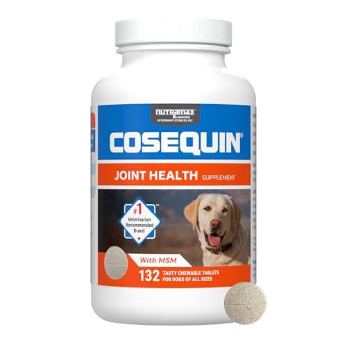 Nutramax Cosequin for Dogs Joint Health Supplement, Contains Glucosamine for Dogs, Plus Chondroitin and MSM, Supports Healthy Joints, For All Breeds and Sizes, Chewable Tablets, 132 Count - Image 1