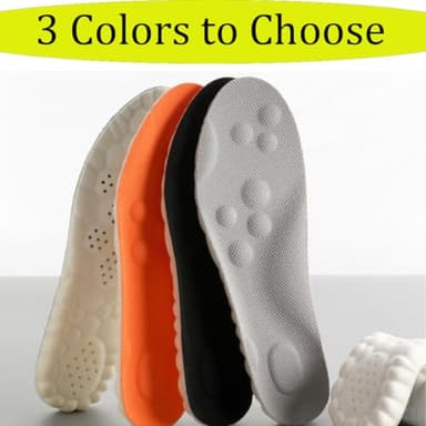 2025 New Steppers Insoles for Men/Women, Massage Insole, Cloud Insole, Steppers Massage Insoles Womens/Mens, Memory Foam with Arch Surpport | for All-Day Wear (1PAIR-Orange, Men 9-10.5/Women 10.5-12) - Image 7