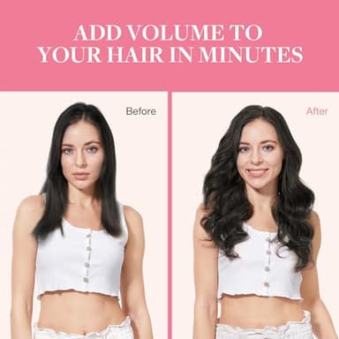GOO GOO Clip in Hair Extensions Real Human Hair, Remy Human Hair Extensions Clip ins for Women, Natural Human Hair, 20inch 110g 7Pcs, 2 Dark Brown - Image 5