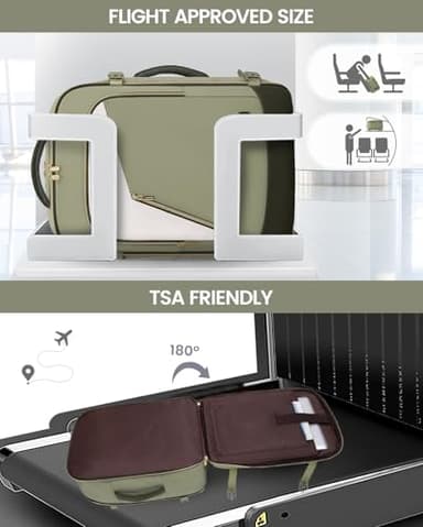 LOVEVOOK Travel Backpack for Women, 40L Carry on Backpack for Airplanes, Large TSA Personal Item Travel Bag fits 17.3" Laptop, Water-Resistant Business Weekender Backpack, 4Pcs - Image 3