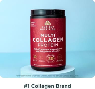 Ancient Nutrition Collagen Peptides Powder, Multi Collagen Protein, Women & Men, Vitamin C, Probiotics, Hydrolyzed Collagen, Supports Skin, Joints, Gut Health, Unflavored, 40 Servings - Image 4