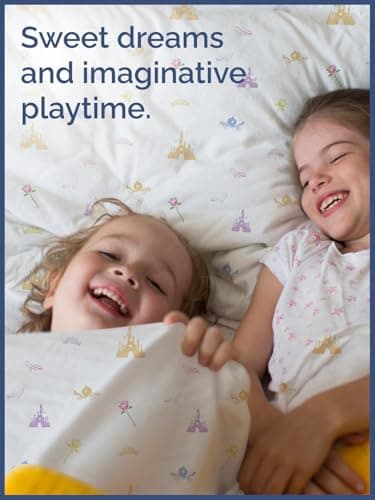 Kids Full Size Princess Bed Sheets - 4 Piece Kids Princess Sheet Set - Castle Themed Bedding - Ultra-Soft, Cute & Cozy - Breathable & Machine Washable - Rose Bed Set for Boys, Girls, Teens & Toddlers - Image 7