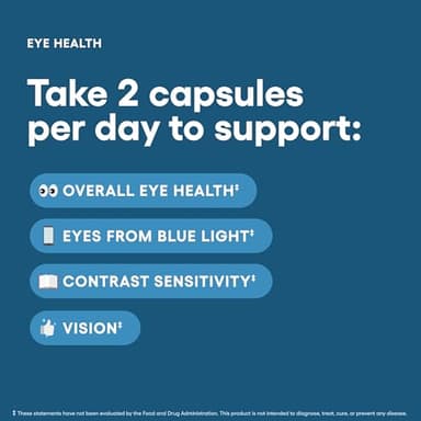 Areds 2 Eye Vitamins - Lutein, Zeaxanthin & Bilberry Extract - Supports Eye Strain, Dry Eyes, and Vision Health - 2 Award-Winning Clinically Proven Eye Vitamin Ingredients - Carotenoid Blend - Image 3