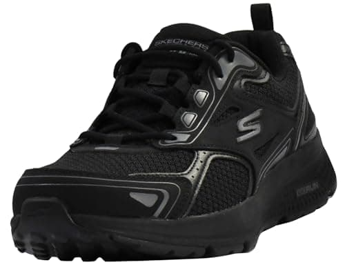 Skechers Men's GOrun Consistent-Athletic Workout Running Walking Shoe Sneaker with Air Cooled Foam, Black/Charcoal, 10.5 X-Wide - Image 1