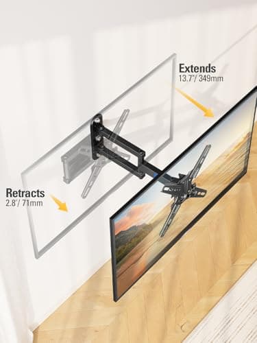 Mounting Dream UL Listed TV Mount Swivel and Tilt for Most 13-42 Inch TVs, Full Motion TV Wall Mount Bracket with Articulating Arm, Max VESA 200x200mm, Loading 50 lbs, MD2465 - Image 2