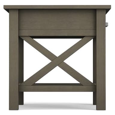 SIMPLIHOME Kitchener SOLID WOOD 21 inch Wide Square Contemporary End Side Table in Farmhouse Grey for the Living Room and Bedroom - Image 12