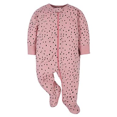 Gerber Baby Girls 4 Pack Sleep 'N Play Footie Bear Pink 0-3 Months - Image 4