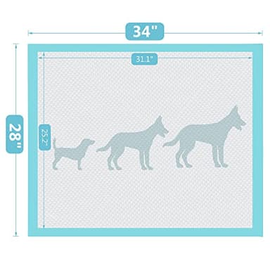 BESTLE Extra Large Pet Training and Puppy Pads Pee Pads for Dogs 28"x34" -40 Count Super Absorbent & Leak-Proof - Image 7
