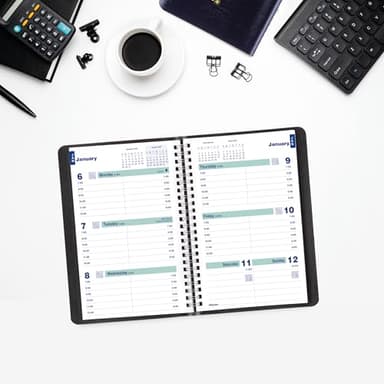 Blueline® 2025 Plan & Link™ Essential Weekly Planner, Appointment Book, 12 Months, January to December, 8" x 5", Black (C5075.81T-25) - Image 7